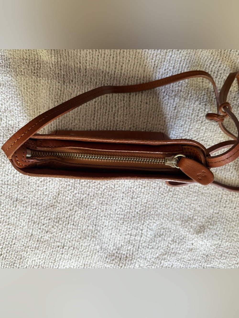 Vintage Monsac Leather Crossbody - Picture 7 of 8